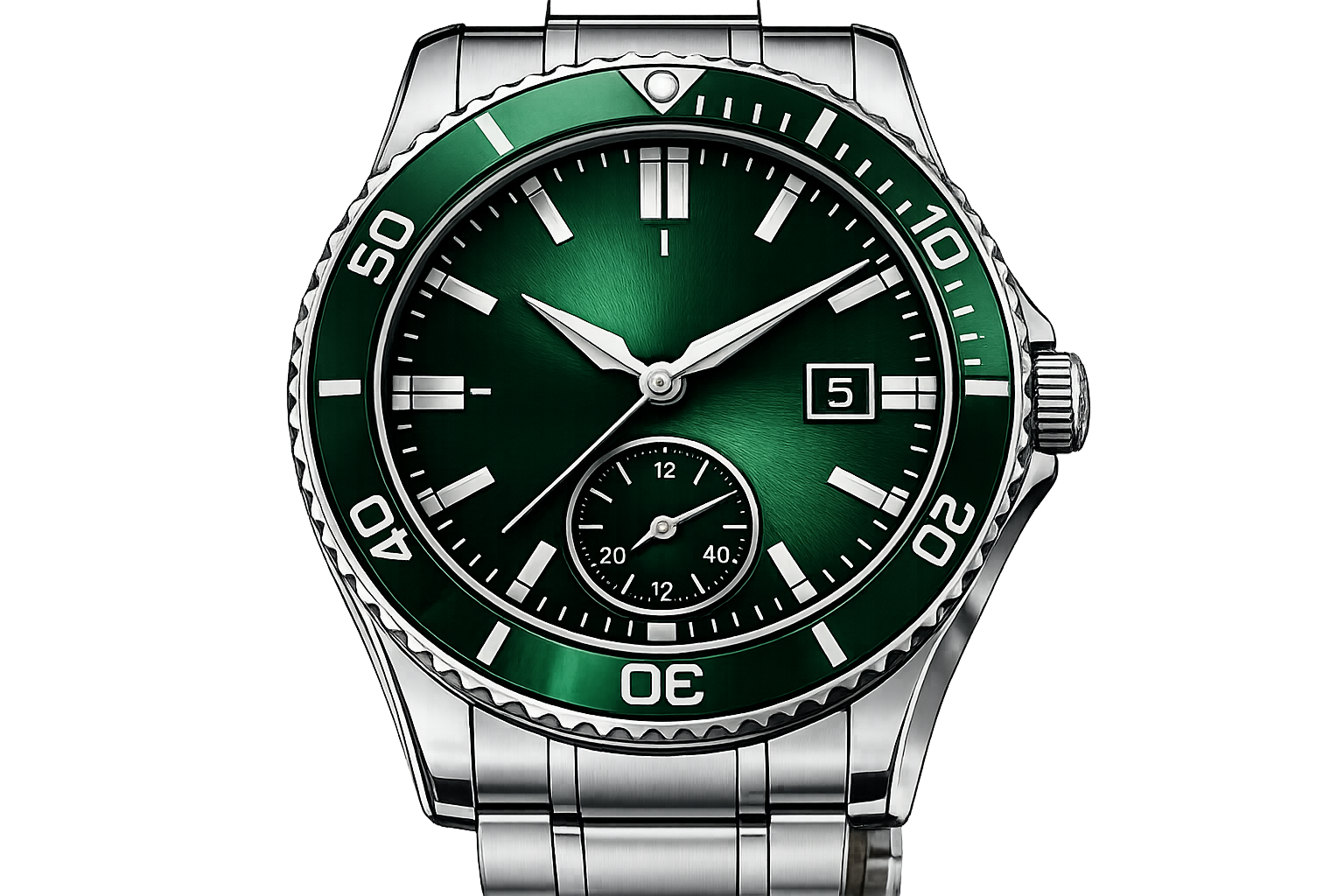 Evolique Emerald Voyager Automatic Watch