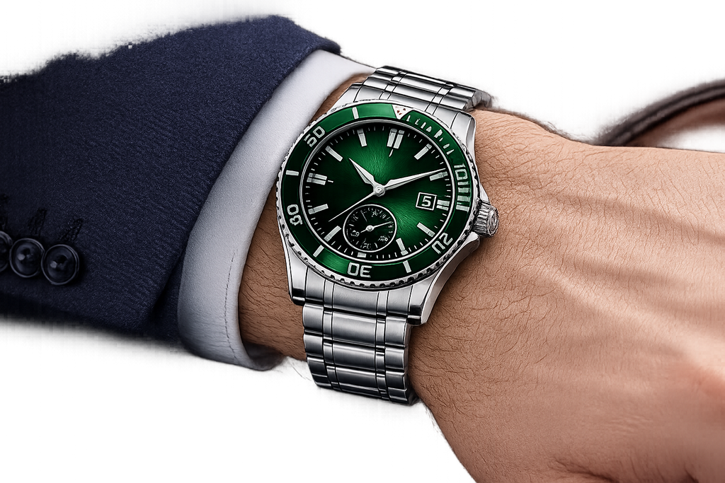 Evolique Emerald Voyager Automatic Watch