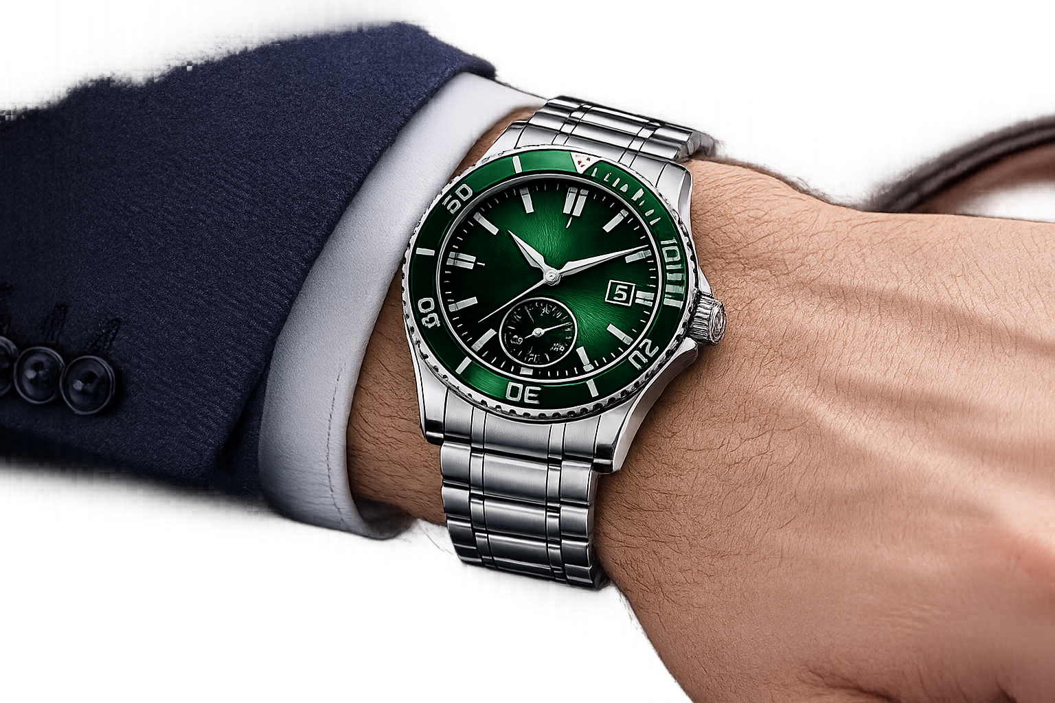 Evolique Emerald Voyager Automatic Watch