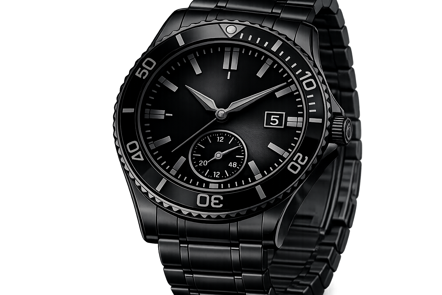Evolique Black Phantom Automatic Watch