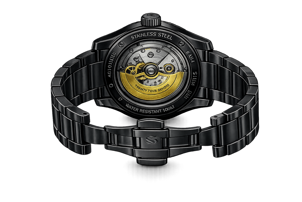 Evolique Black Phantom Automatic Watch