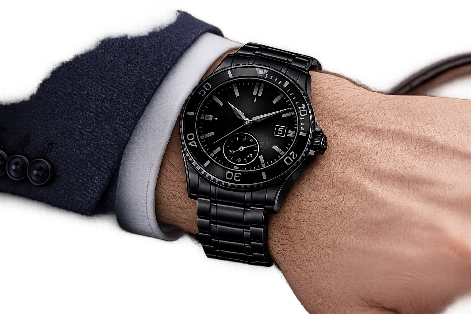 Evolique Black Phantom Automatic Watch